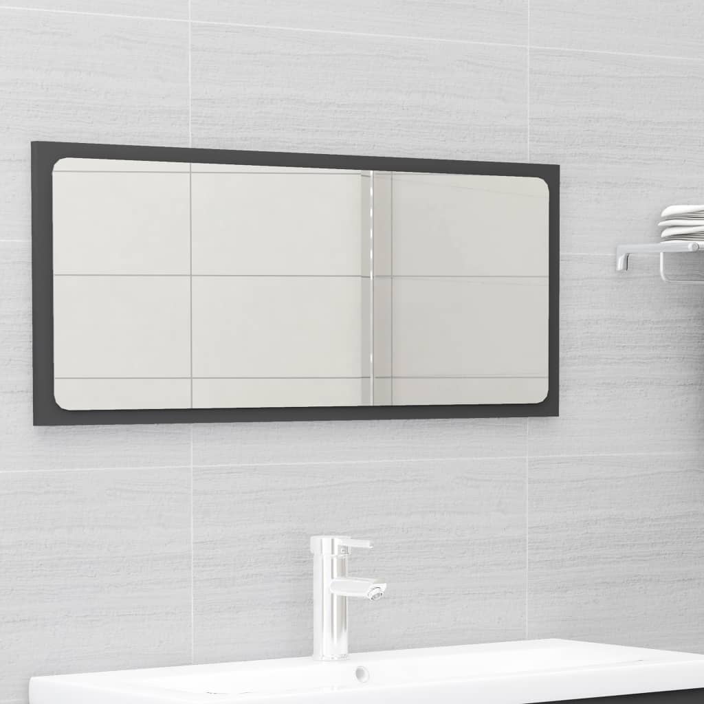 NNEVL Bathroom Furniture Set Grey Chipboard - Image 3