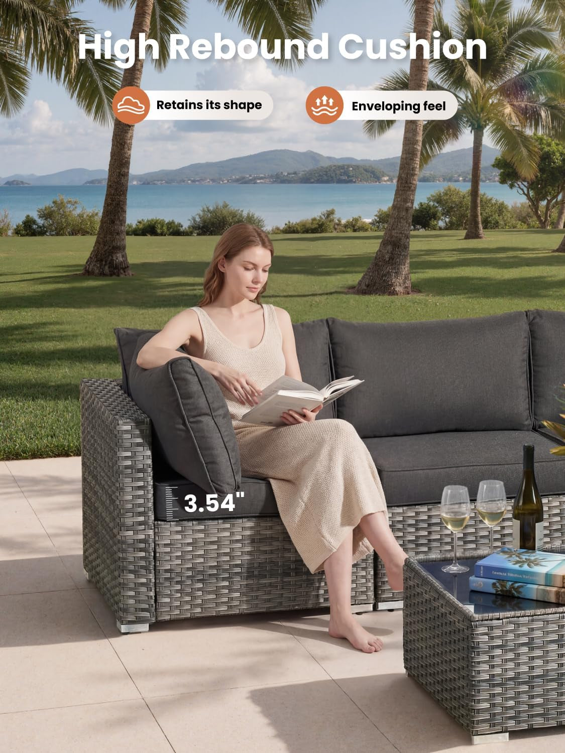 Eleven Piece Weather Resistant Outdoor Furniture Set - Image 3