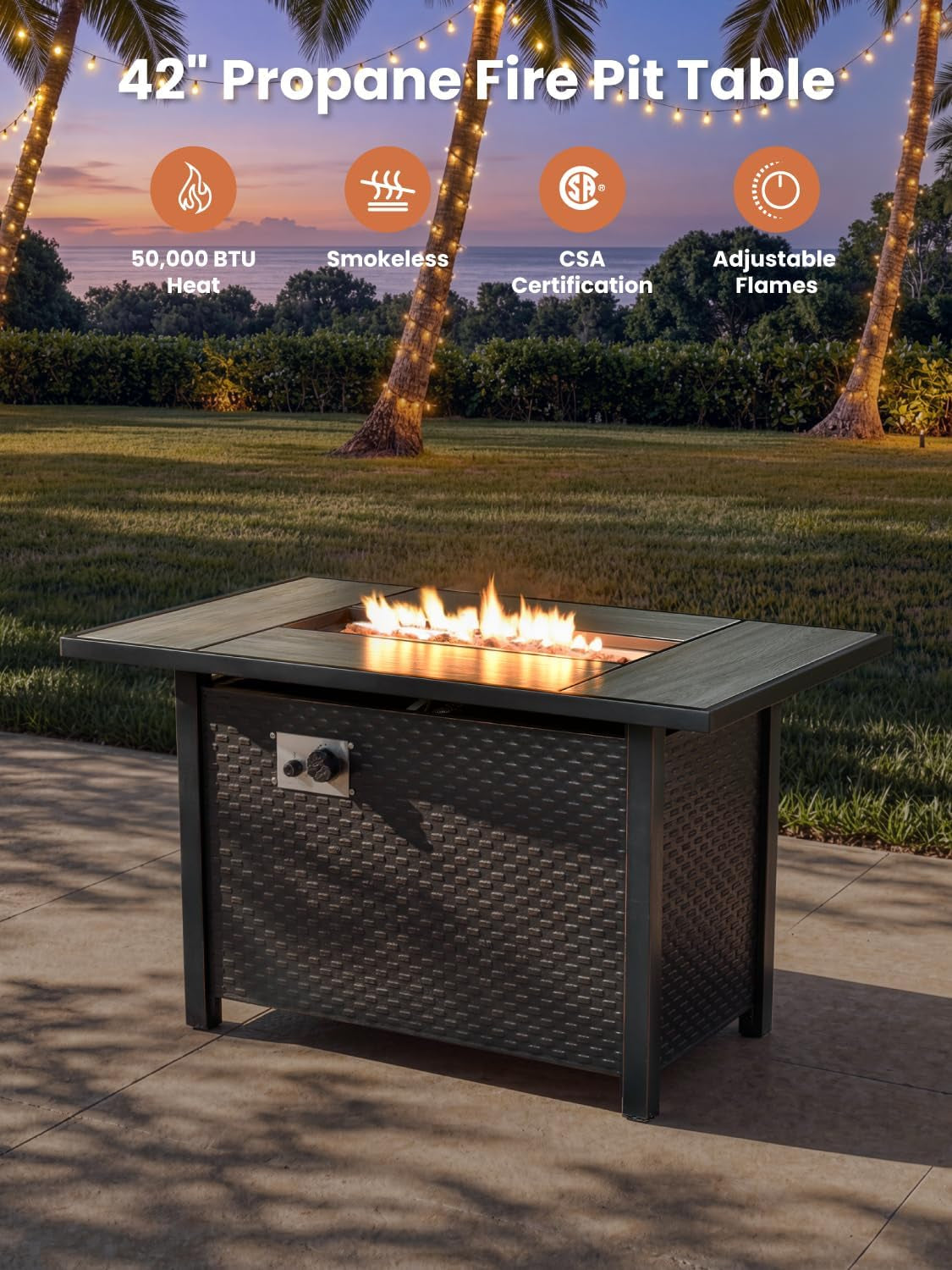 Eleven Piece Weather Resistant Outdoor Furniture Set - Image 2